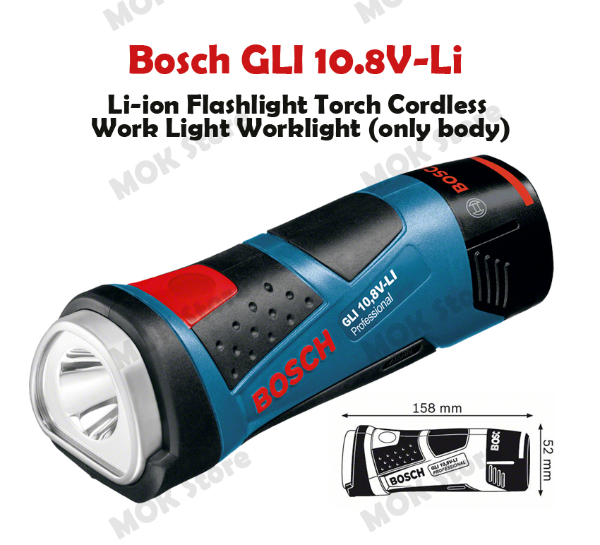 Bosch GLI 10.8VLi Liion Flashlight Torch Cordless Work Light